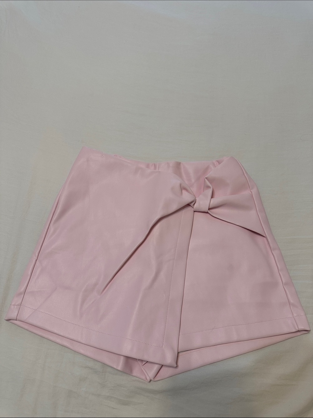 Pink Bow-Front Women’s Skort